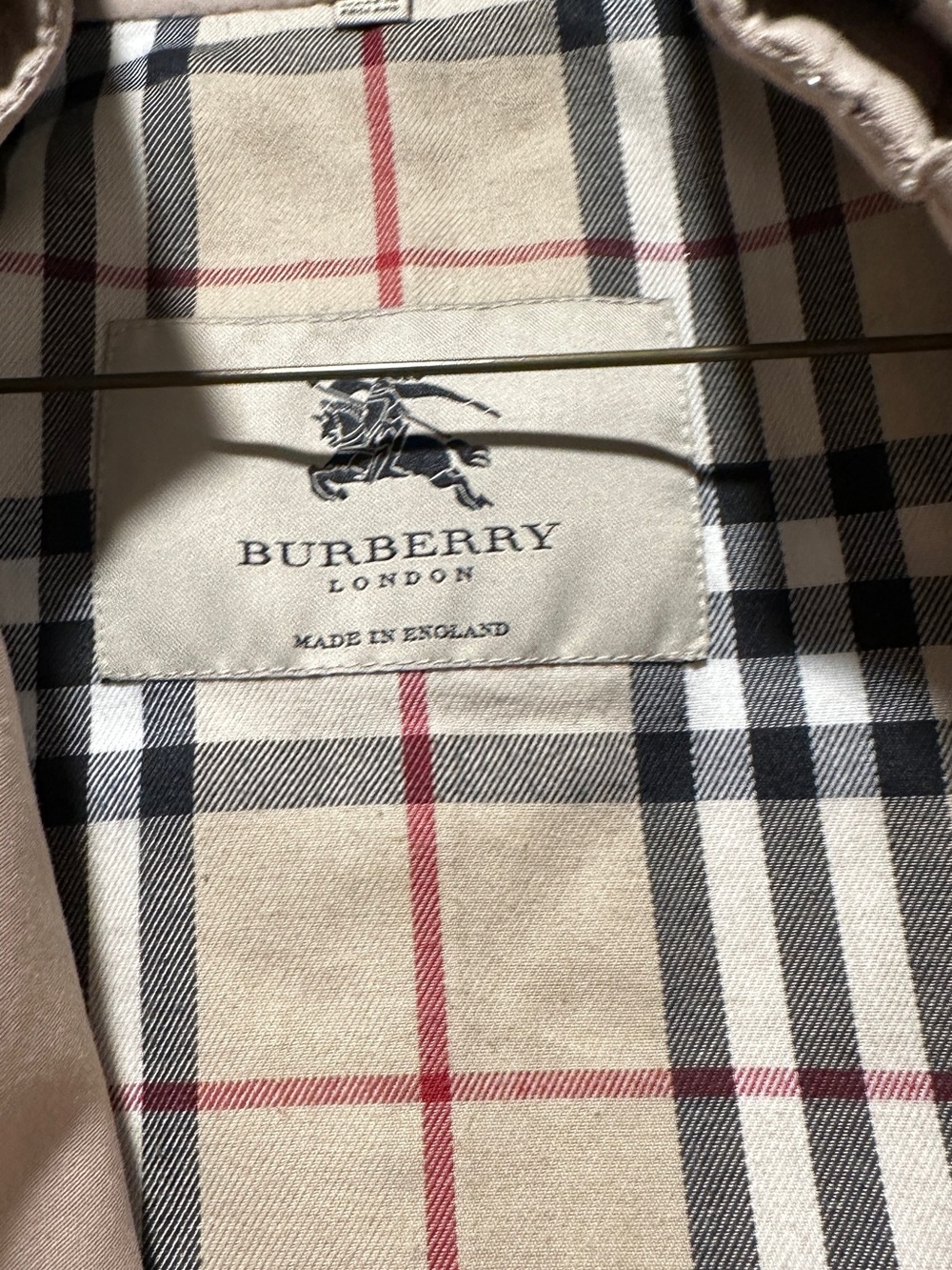 Burberry Kensington Classic Beige Cotton Blend Trench Coat Size 2 - Picture 13 of 16